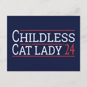 Kamala Harris - Kinderloze Cat Lady 2024 I Briefkaart
