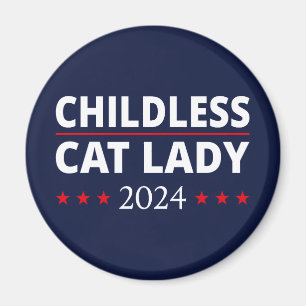 Kamala Harris - Kinderloze Cat Lady 2024 III Magneet