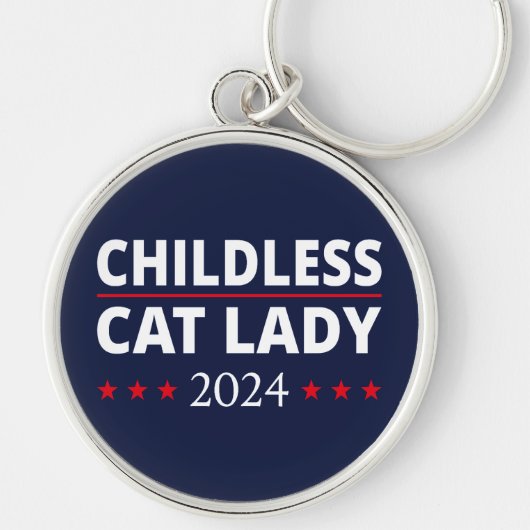 Kamala Harris - Kinderloze Cat Lady 2024 III Sleutelhanger (Voorkant)