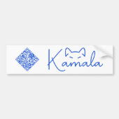 Kamala Harris "Kinderloze Cat Lady" Aangepaste QR- Bumpersticker (Voorkant)