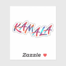 Kamala Harris Kleurrijke tekst 2024