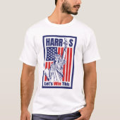 Kamala Harris: Laten we dit winnen T-shirt (Voorkant)