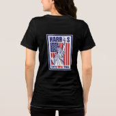 Kamala Harris: Laten we dit winnen Tri-Blend Shirt (Achterkant)