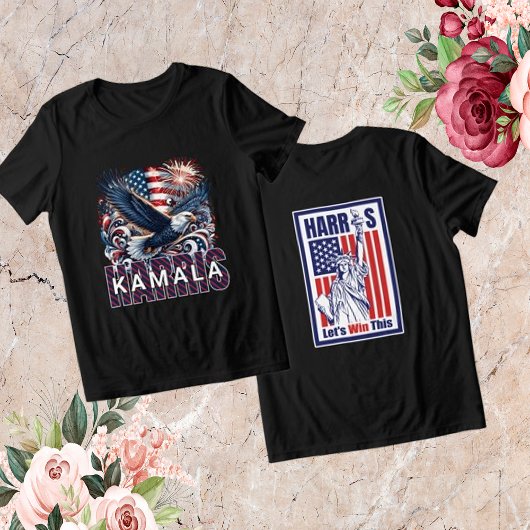 Kamala Harris: Laten we dit winnen Tri-Blend Shirt