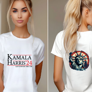 Kamala Harris: Laten we het karwei afmaken Tri-Blend Shirt