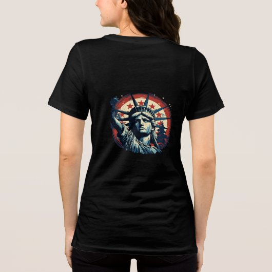 Kamala Harris: Laten we het karwei afmaken Tri-Blend Shirt (Achterkant)