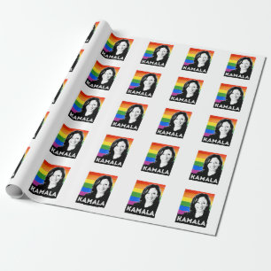 Kamala Harris LGBT Pride Cadeaupapier