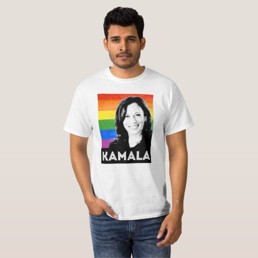 Kamala Harris LGBT Pride T-shirt (Voorkant volledig)