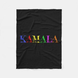 Kamala Harris LGBT Schattige positief kattenletter Fleece Deken