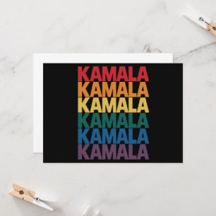 Kamala Harris LGBTQ Gay Pride Lesbian Fun Gift Kaart