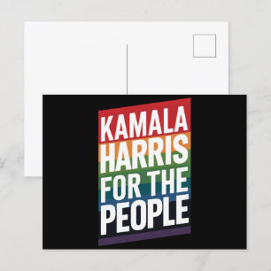 Kamala Harris LGBTQ Gay Pride Lesbian Funny Gift Briefkaart