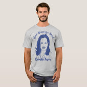 Kamala Harris Line Art - aangepaste tekst T-shirt (Voorkant volledig)
