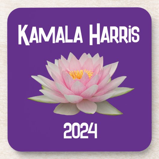 Kamala Harris Lotus 2024 Bier Onderzetter (Voorkant)