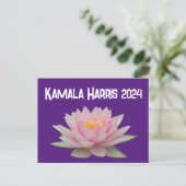 Kamala Harris Lotus 2024 Briefkaart (Staand voorkant)