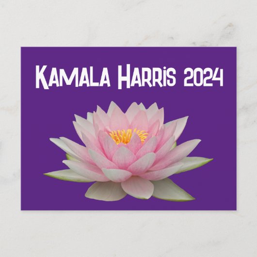Kamala Harris Lotus 2024 Briefkaart (Voorkant)