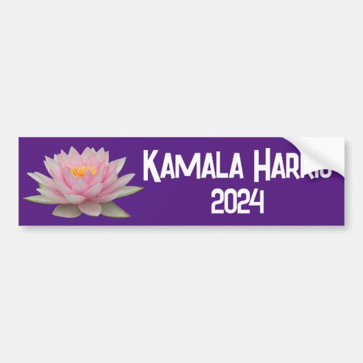 Kamala Harris Lotus 2024 Bumpersticker (Voorkant)