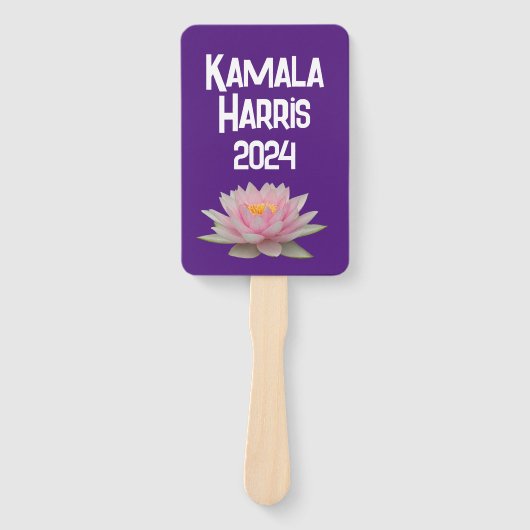 Kamala Harris Lotus 2024 Handwaaier (Voorkant)