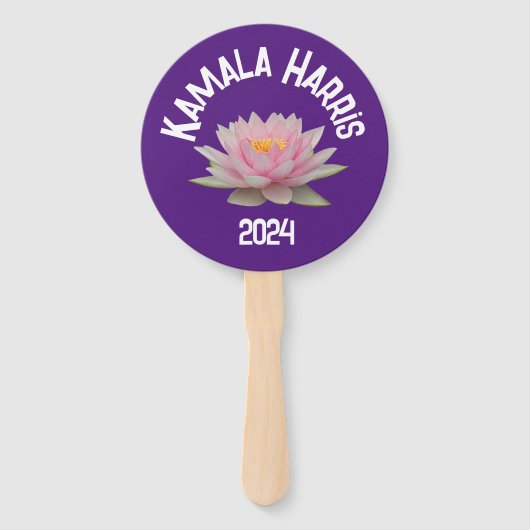 Kamala Harris Lotus 2024 Handwaaier (Voorkant)