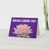 Kamala Harris Lotus 2024 Kaart (Voorkant)