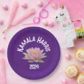 Kamala Harris Lotus 2024 Papieren Bordje (Feest)