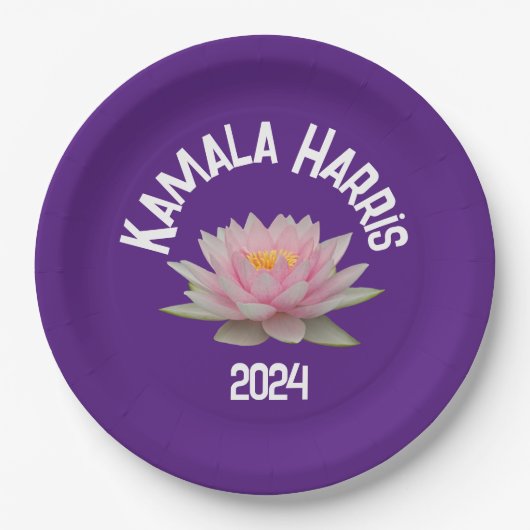 Kamala Harris Lotus 2024 Papieren Bordje (Voorkant)
