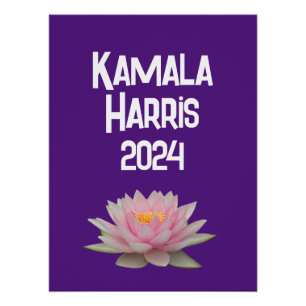 Kamala Harris Lotus 2024 Perfect Poster