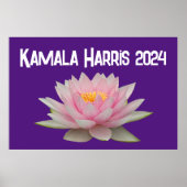 Kamala Harris Lotus 2024 Poster (Voorkant)
