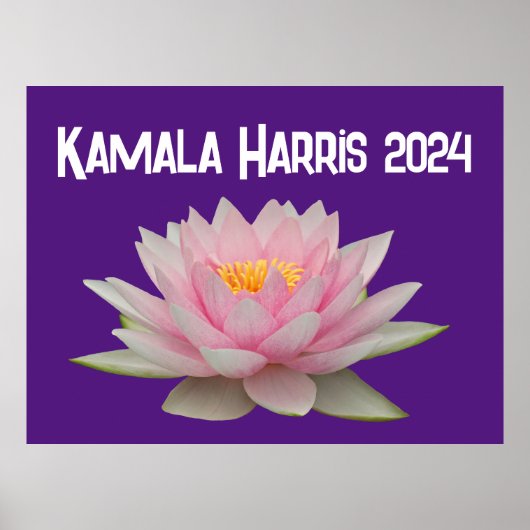 Kamala Harris Lotus 2024 Poster (Voorkant)