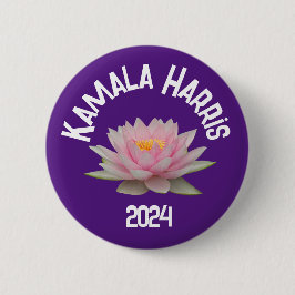 Kamala Harris Lotus 2024 Ronde Button 5,7 Cm