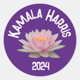 Kamala Harris Lotus 2024 Ronde Sticker