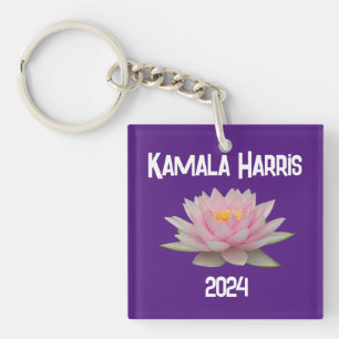 Kamala Harris Lotus 2024 Sleutelhanger
