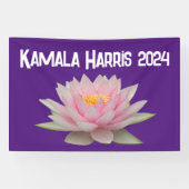 Kamala Harris Lotus 2024 Spandoek (Horizontaal)