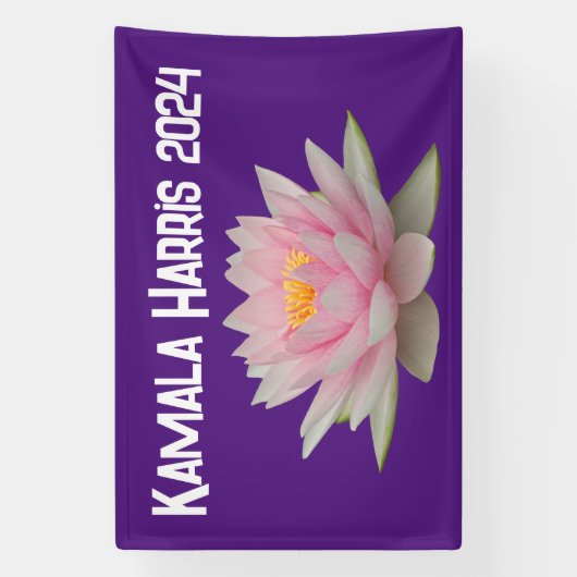 Kamala Harris Lotus 2024 Spandoek (Verticaal)