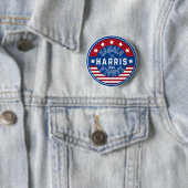 Kamala Harris Madam President 2024 Ronde Button 5,7 Cm (In situ)