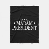 Kamala Harris Madam President Fleece Deken (Voorkant)