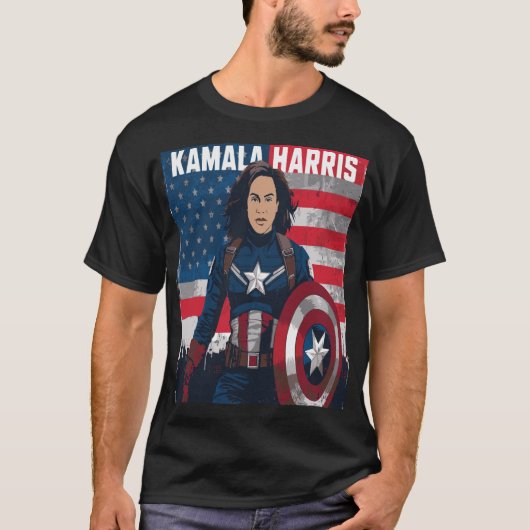 Kamala Harris Madam President T-shirt (Voorkant)