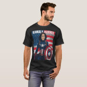 Kamala Harris Madam President T-shirt (Voorkant volledig)