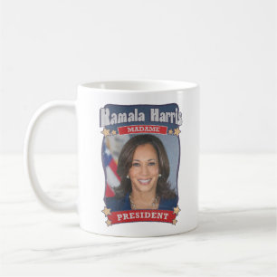 Kamala Harris Madame President Kaart Koffiemok