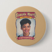 Kamala Harris Madame President Retro Kaart Ronde Button 7,6 Cm (Voorkant)