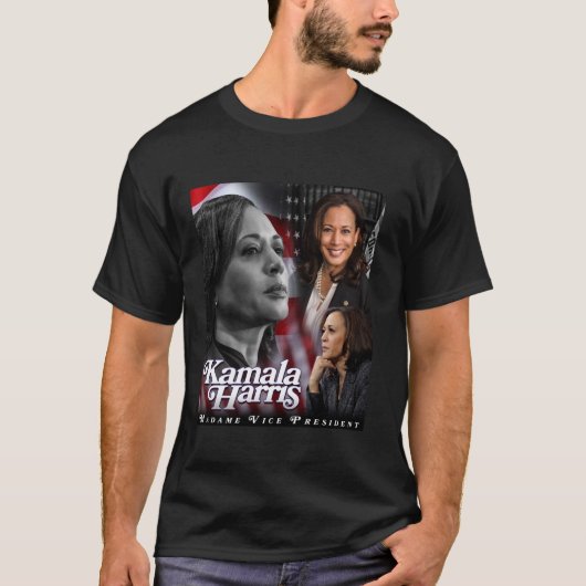 Kamala Harris Madame Vice President Tshirt voor ma (Voorkant)