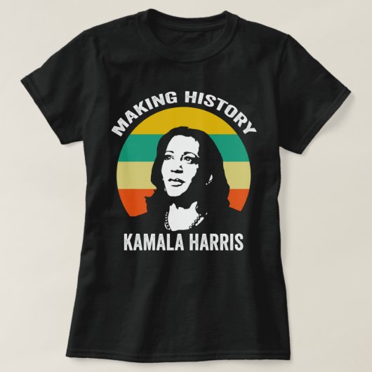 Kamala Harris Making History T-shirt (Design voorkant)