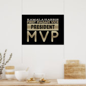 Kamala Harris Mevrouw Vice President MVP Poster (Keuken)