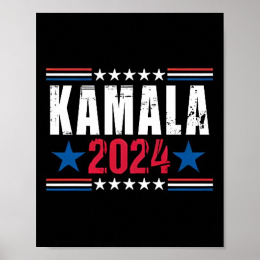 Kamala Harris middelvinger zeg het tegen mijn gezi Poster (Voorkant)