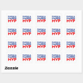 Kamala Harris MVP 2024 Vierkante Sticker (Vel)