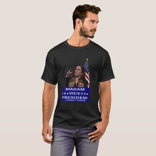 Kamala Harris MVP Madam Vice-President Biden Harri T-shirt (Voorkant volledig)