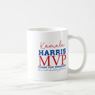 Kamala Harris MVP Madam Vice President Black en E Koffiemok