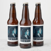 Kamala Harris naar de presidentsverkiezingen van 2 Bier Etiket (Flessen)