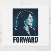 Kamala Harris naar de presidentsverkiezingen van 2 Bier Etiket (Enkel label)