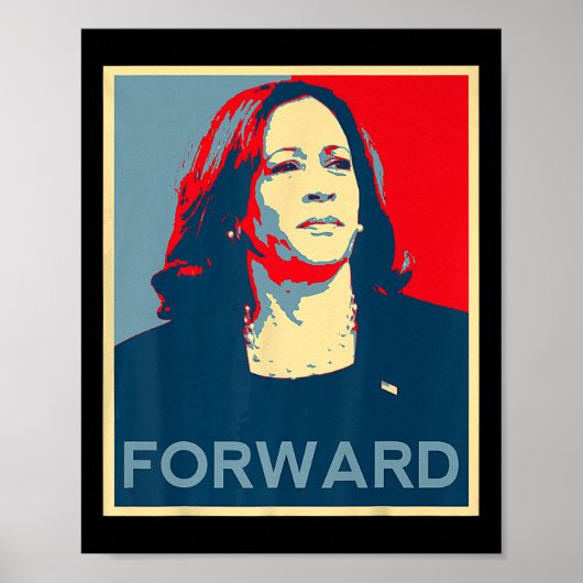 Kamala Harris naar de presidentsverkiezingen van 2 Poster (Voorkant)