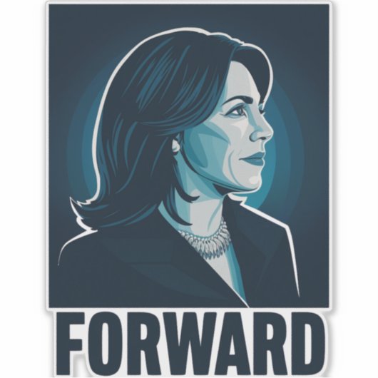 Kamala Harris naar de presidentsverkiezingen van 2 Sticker (Voorkant)